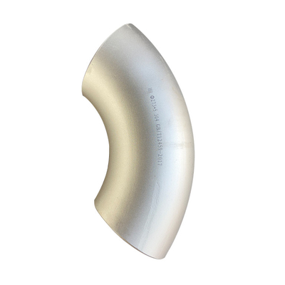 ASME B16.9 스테인레스 강 90 각도 굴곡 팔꿈치 45 급 긴 반경