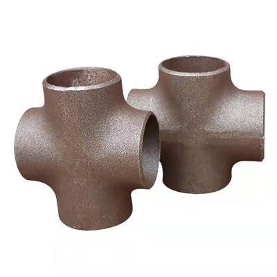 ASME B16.9 탄소강 배관은 A234WPB 이음매 없는 관 십자피팅을 피팅을 합니다